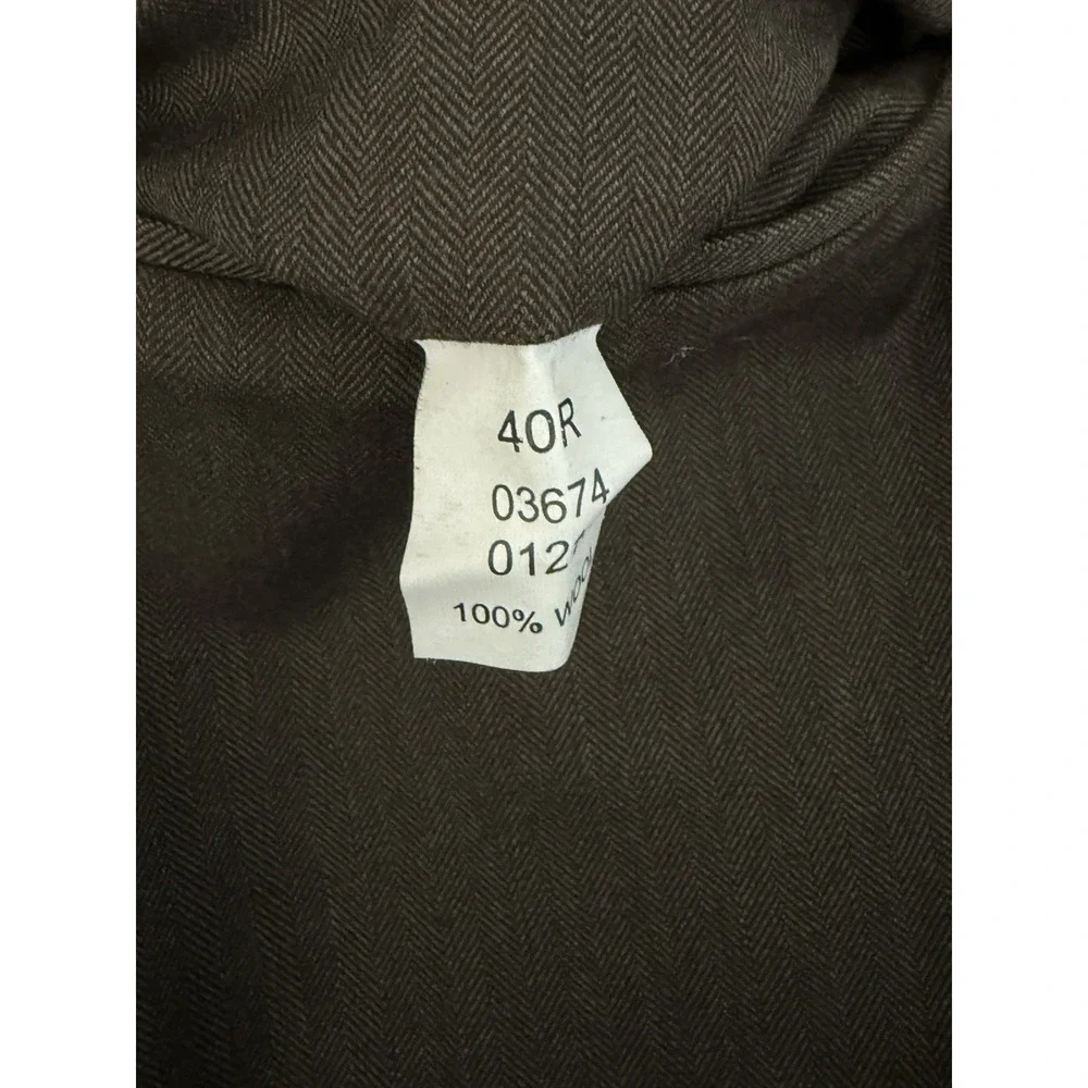 Jos A Bank Executive Collection 40X30 Brown 100% Wool Pleated Dress Pants Cuffed